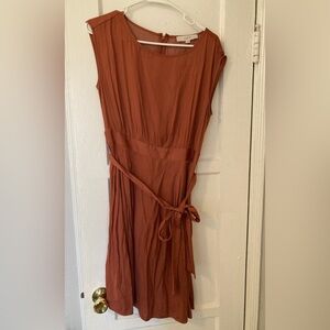 LOFT Casual Dress (petite), Amber color, size 8P, new with tag, NO rips or flaws